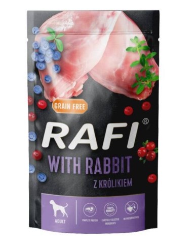 Rafi Mokra Karma dla Psów z Królikiem